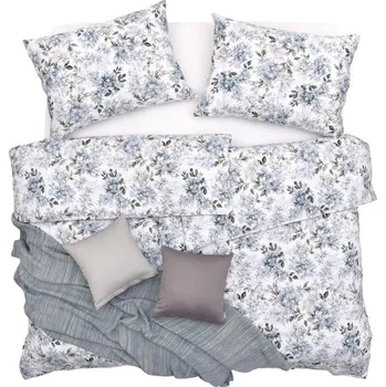 Povlečení SCANquilt povlečení SATÉN PLUS royal bílomodrá 140 x 200/70 x 90 cm