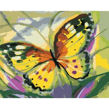Hračka Diamondi Diamantové malování - MOTÝL ŽLUŤÁSEK Rozměr: 40x50 cm, Rámování: bez rámu a bez vypnutí plátna