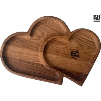 Kuchyňské prkénko Chefs Soul PULSATE Dubový servírovací tác 37x27cm