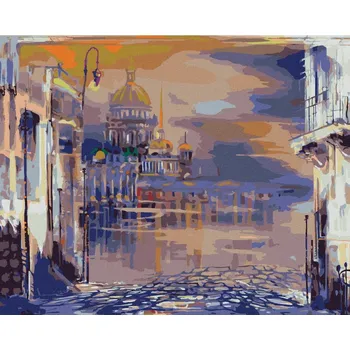 Hračka Diamondi Diamantové malování - KOSTEL V SAINT-PETERSBURGU Rozměr: 40x50 cm, Rámování: bez rámu a bez vypnutí plátna