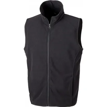Pánská vesta Result Core Měkká lehká mikrofleecová unisex vesta Gilet Barva: Černá, Velikost: XL RT1160