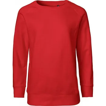 Chlapecká mikina Dětská Fairtrade organická mikina Neutral s raglánovými rukávy Barva: červená, Velikost: 128/134 NE33001