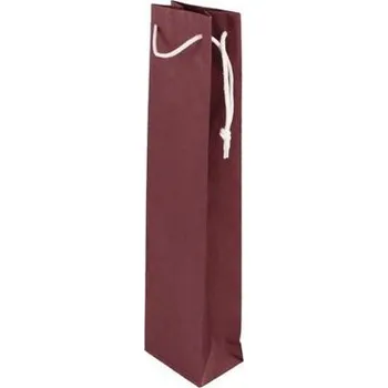 Papírová taška na víno červená Bologna 95x65x380 mm