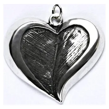 Přívěsek Stříbrný přívěsek srdce - P273 (Stříbrný přívěsek velké srdce)