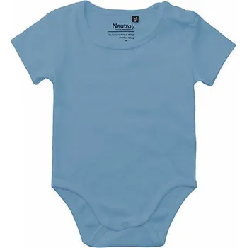 Dupačky Neutral Kojenecké dupačky z organické bavlny s krátkým rukávkem Barva: Indigová, Velikost: 80 NE11030