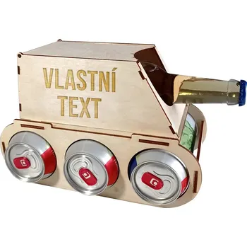 Žertovný předmět Tank na pivo s vlastním potiskem (text)