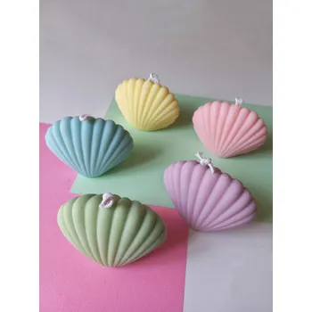 Svíčka Svíčka Mušle tyrkys - Fika Concept 0150819