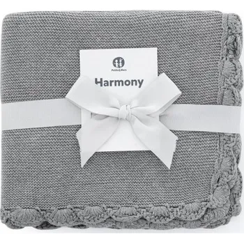 Dětská deka PETITE&MARS Deka Harmony Cute Grey 80 x 100 cm