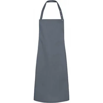 Kuchyňská zástěra Karlowsky Zástěra Santorini s nastavitelným páskem laclu s druky, 215 g/m Barva: Antracitová, Velikost: 75 x 95 cm KY072