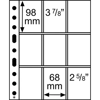 Obal pro sběratelský předmět Průhledné albové listy (5ks) - GRANDE 3/3C, na sběratelské karty