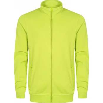 Pánská mikina EXCD by Promodoro Pracovní mikina se stojáčkem na zip z nečesané tkaniny Barva: Zelená jablková, Velikost: S CD5270