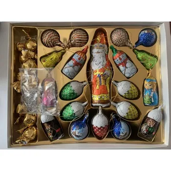 Čokoláda Reklamní cukrovinky Vánoční kolekce s papírovým vkladem mléčná 100ks