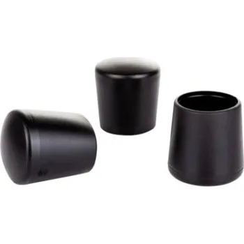 Příslušenství pro plot Převlečná krytka kulatá, černá - zvýšená odolnost Vnitřní průměr(d): 24,9mm, Hloubka(h): 29,5mm