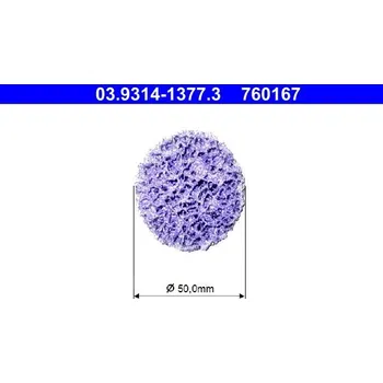 Čisticí kotouč, čisticí souprava - náboj kola ATE 03.9314-1377.3