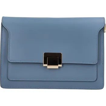 Kabelka Dámská kožená crossbody modrá - Delami Lilly modrá