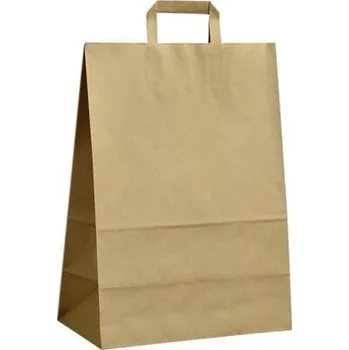 Nákupní taška Papírová taška hnědá ExtraKRAFT 320x170x440 mm s plochým uchem