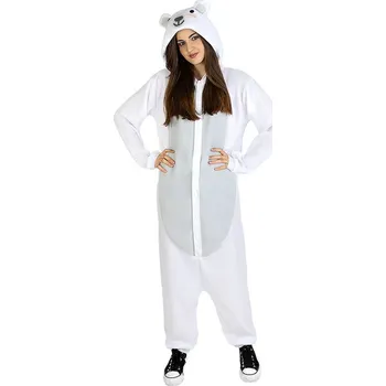 Karnevalový kostým Funiglobal - Overalový kostým polární medvěd pro dospělé - S-M