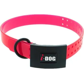 Obojek pro psa I-Dog Premium objek, růžový 65x2,5cm