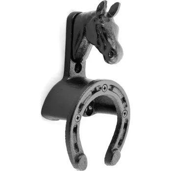 Věšák na sedlo a uzdečku Umbria Equitazione Držák na uzdečky Umbria Equitazione, litinový, černý