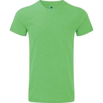 Pánské tričko Russell Melírové pánské HD tričko z polybavlny nejen na sublimaci Barva: zelená melír, Velikost: XXL Z165M