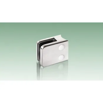 Zábradlí JAP Hranatý držák skla nerez na sloupek Typ nerezu: AISI 316, Tloušťka skla: 8,76 mm