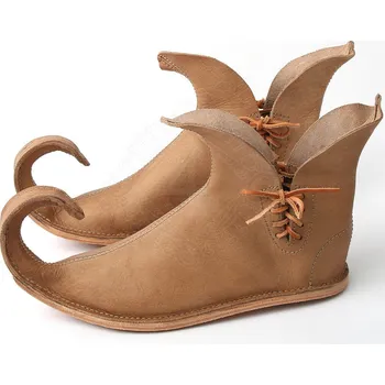 Karnevalový kostým Špulák Šněrované škorně s výrazně zahnutými špičkami