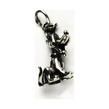 Přívěsek Stříbrný přívěsek 3D pes pohádkový Pluto - P301 (Stříbrný pes Pluto)