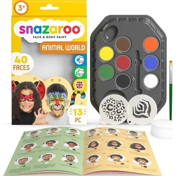 Karnevalový doplněk Sada barev na obličej Snazaroo - Zvířecí svět