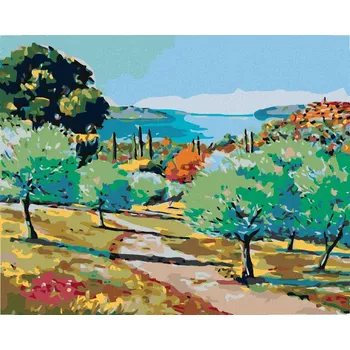 Hračka Diamondi Diamantové malování - SAD V TOSKÁNSKU Rozměr: 40x50 cm, Rámování: vypnuté plátno na rám