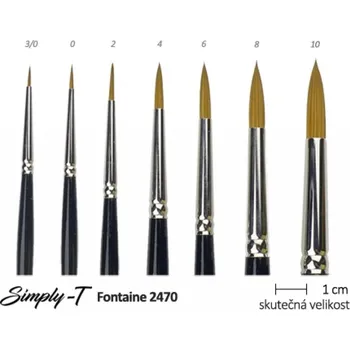 Výtvárné potřeby Štětec na akvarel Fontaine - kulatý, 10