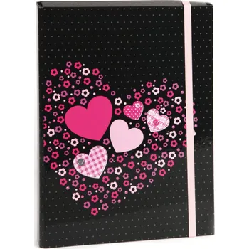 desky na sešit Box na sešity s klopou A4 STIL (Helma) - Sweet Heart