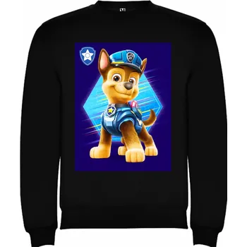 Dívčí mikina Mikina přes hlavu Chase Tlapková Patrola Barva: černá, Velikost: 122/128 - 7/8let