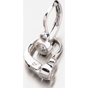 Náušnice Dětské náušničky bílé zlato 585 zirkon 5 - 10 let 12-492