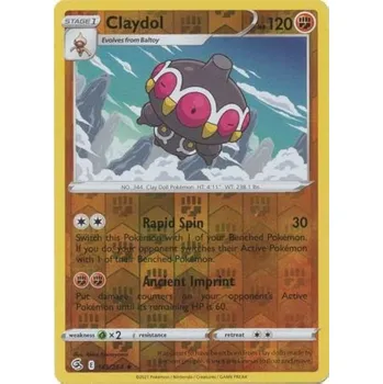 Sběratelská karetní hra Pokémon karta Claydol 145/264 Reverse Holo - Fusion Strike