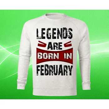 Dámská mikina mikina legendy se rodí v únoru dámská XS