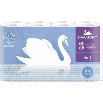 Toaletní papír Harmony Soft toaletní papír, 3 vrstvý recykl, 16,8 m návin, 48 rolí