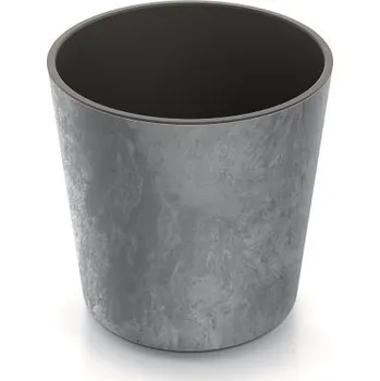 Květináč Prosperplast Květináč URBI ROUND EFFECT marengo 30cm x 30cm x 29,5cm