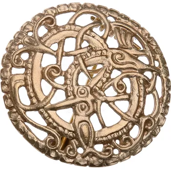 Brass Buckles Vikinská kotoučová brož Pitney ve stylu Urnes, konec 11. století