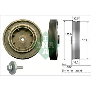 Sada řemenice, kliková hřídel Schaeffler INA 544 0101 20