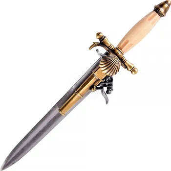 Replika zbraně Deepeka Francouzská pistole s dýkou, 18. století, dekorativní replika