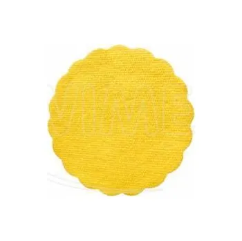 Papírový ubrousek Rozetka PREMIUM Ø 9 cm žlutá [40 ks]