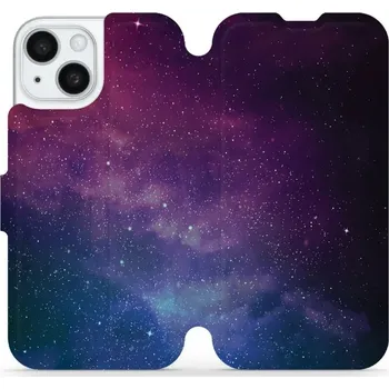 Pouzdro na mobilní telefon Flipové pouzdro Mobiwear - Apple iPhone 15 - V147P Mlhovina (Knížkové flip pouzdro, obal, kryt na mobil Apple iPhone 15 - V147P Mlhovina, materiál Umělá kůže + TPU - ochrana 360°, stojánek, silikonová vanička, magnetické zavírání)