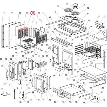 Sporák na tuhá paliva La Nordica - levá litinová vyzdívka - sporák suprema