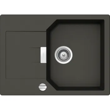 Granitový dřez SCHOCK kuchyňský dřez MANHATTAN D-100 S Barva (Cristalite): Asphalt (GAS 43), Instalace: Na desku