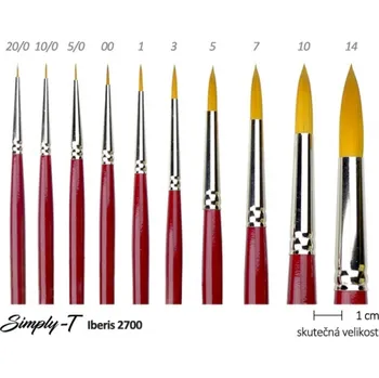 Umělecký štětec Štětec Iberis - kulatý, 10/0