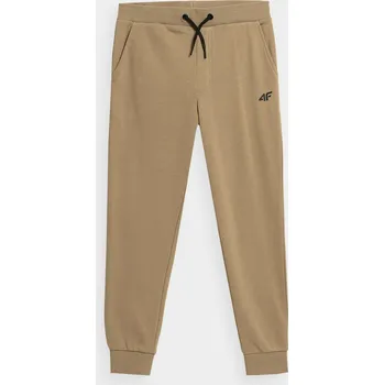 4F 4FJAW23TTROM411 BEIGE Dětské tepláky EU 140