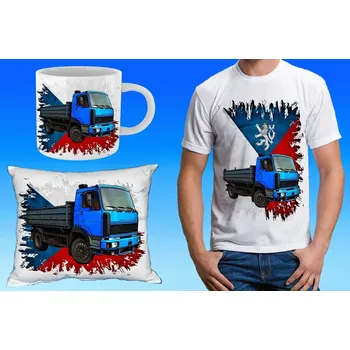 Pánské tričko dárkový set LIAZ FZ 134 (dárkový set s nákladním autem)