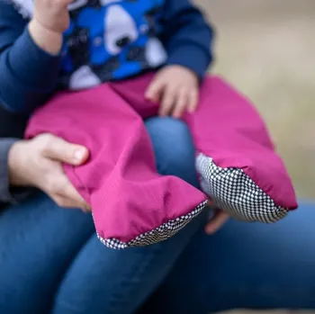 Chlapecké kalhoty Dupeto Moje první softshellky slabší vínové 68/74/80