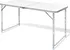 kempingový stůl Skládací kempingový stůl hliníkový 120 x 60 cm bílý