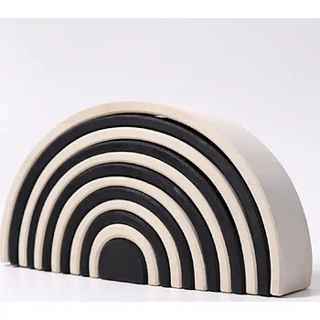 Dřevěná hračka Grimms Dřevěná skládačka velká Duha Barva: Bílo-černá Grimms